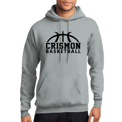 Unisex Crismon Basketball Grey Hoodie Thumbnail
